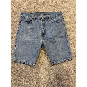 Levis 505 Denim Shorts Mens Size 36 Regular Fit Light‎ Wash Jean